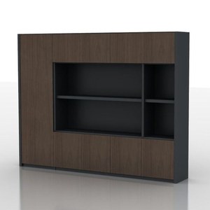 Шкаф для документов, с гардеробом (слева)