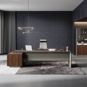 Стол руководителя на опорной сервисной правой тумбе