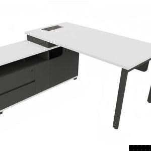 Стол руководителя на опорной левой тумбе