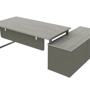 Стол руководителя с опорной левой тумбе