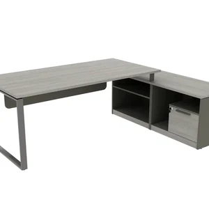 Стол руководителя с опорной правой тумбе