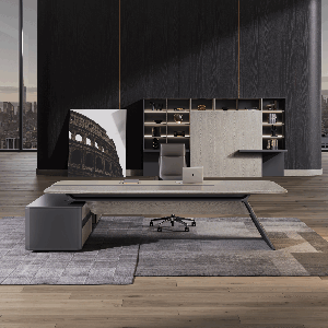 Стол руководителя на опорной правой тумбе