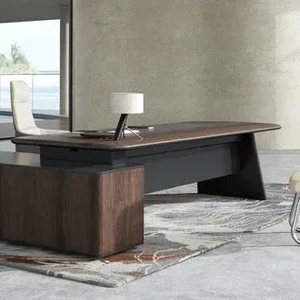 Стол руководителя на опорной правой тумбе