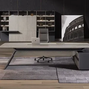 Стол руководителя на опорной левой тумбе