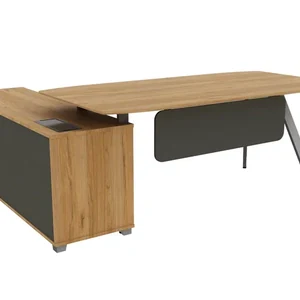 Стол руководителя на опорной правой тумбе