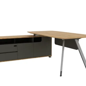 Стол руководителя на опорной левой тумбе