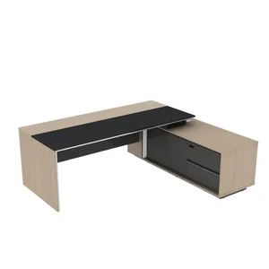 Стол руководителя на опорной правой тумбе